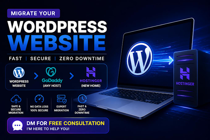 migrate wordpress website wordpress to hostinger godaddy to hostinger migration