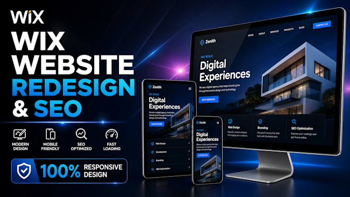 wix website redesign wix website design wix website development wix website