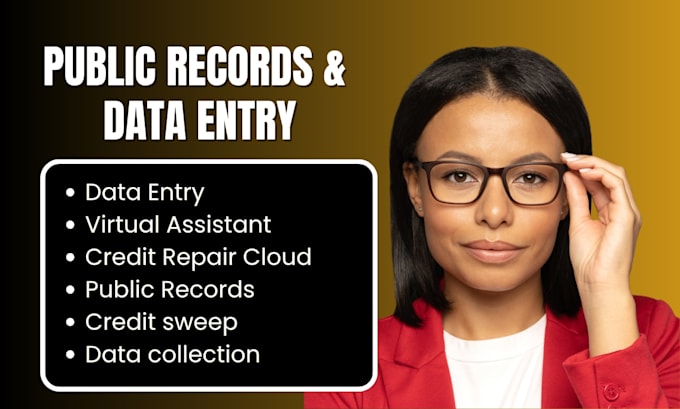 manual data entry and public record directory submissions