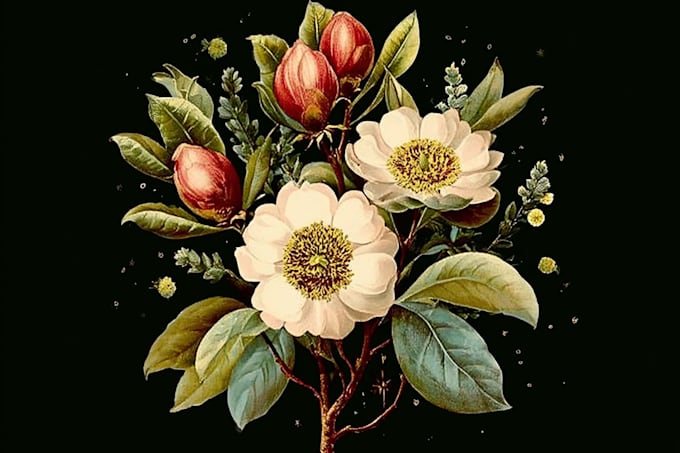 design modern botanical and floral illustrations