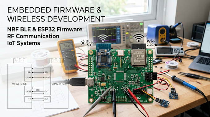 do nrf ble esp32 firmware,wireless embedded system low power design,rf communica