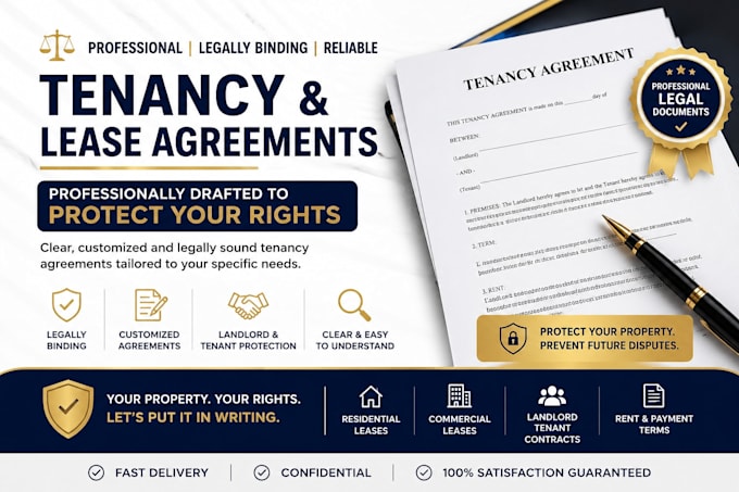 draft professional tenancy and lease agreements