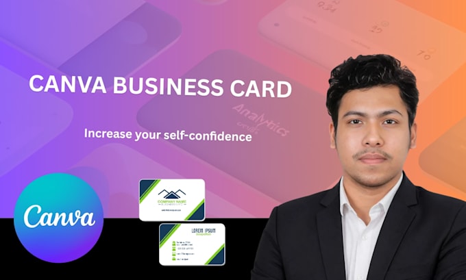 design a modern business card using canva