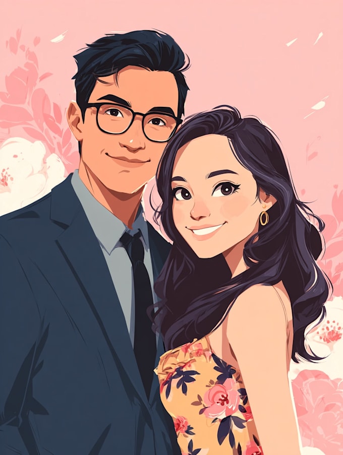 design couple portrait wedding portrait