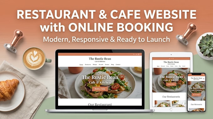 create squarespace website for restaurant or cafe with booking