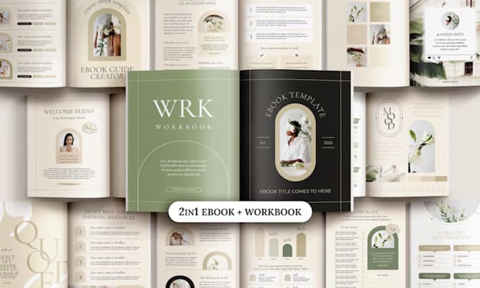 design editable canva workbook and ebook
