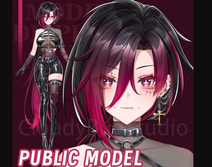 create anime vtuber avatars, live2d rigging and streaming character animation