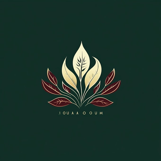 design elegant botanical logo illustration
