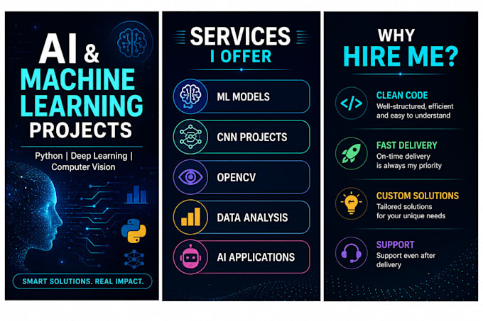 build machine learning and ai projects using python