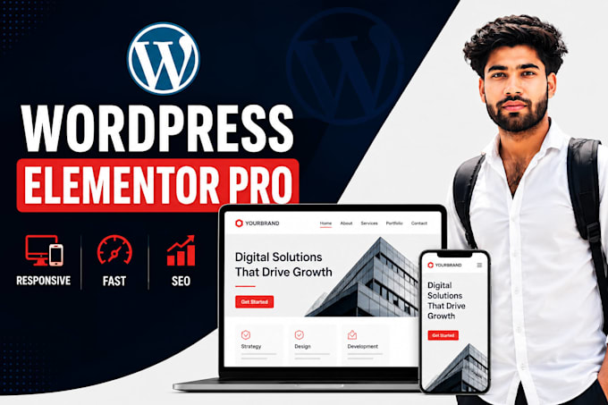 build a modern wordpress website with elementor pro