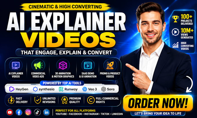 create ai explainer video 3d animation  ai video art