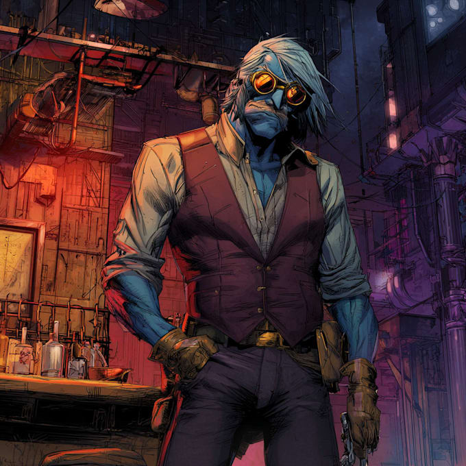 make  superhero character for comics