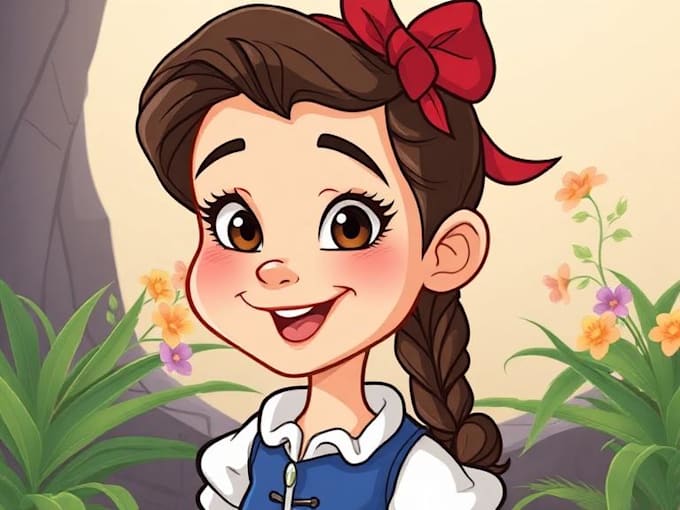 do awesome disney cartoon portrait