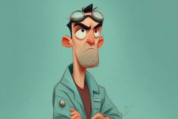 draw a cartoon character
