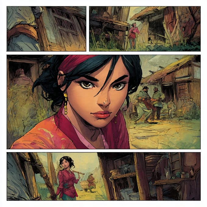 do comic pages illustration comic book page