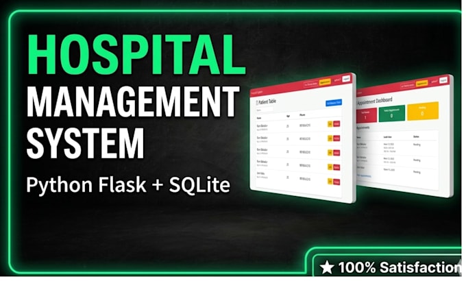 build a hospital or clinic management system with python flask