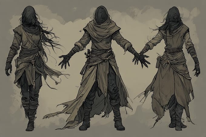 draw a fantasy sketchy illustration