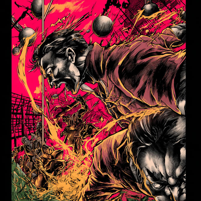 create manga comic pages and graphic novel illustration