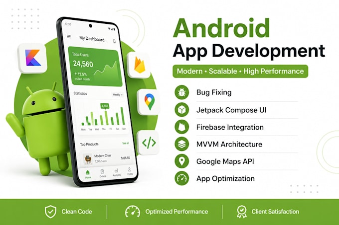 jetpack compose android app development and bug fixing
