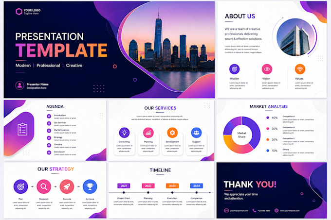 design professional powerpoint and google slides