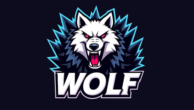 make eye catching wolf head mascot logo with express delivery