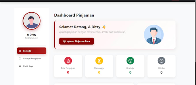 build a simple laravel website or dashboard
