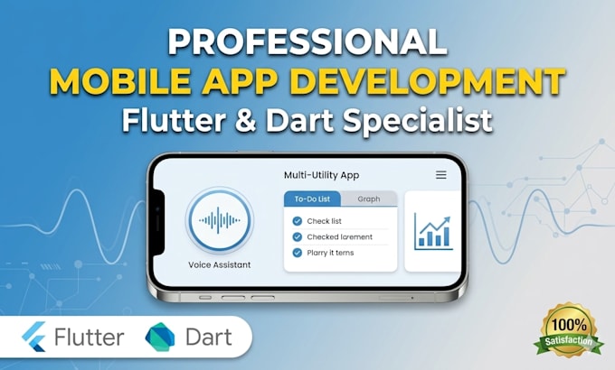 build professional mobile app using flutter and dart