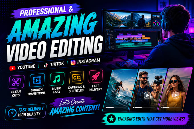 video editing for social media with subtitles and captions