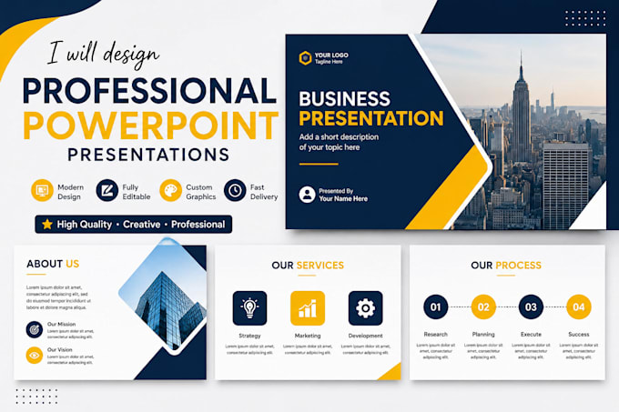 powerpoint presentation slides design for business and education