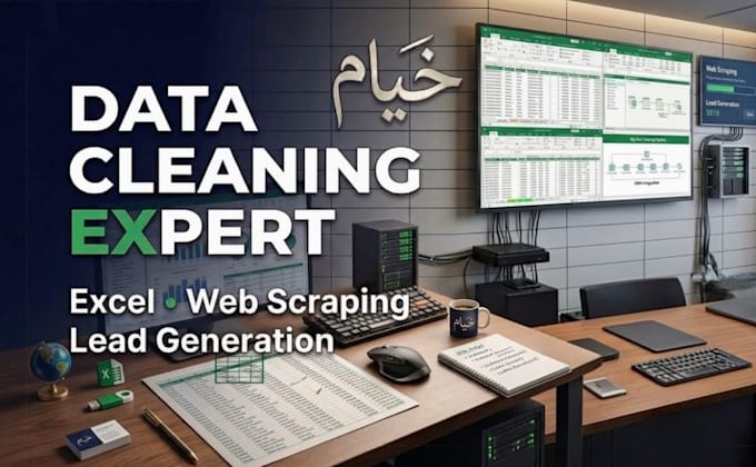 do excel data entry, data cleaning , pdf to excel data entry