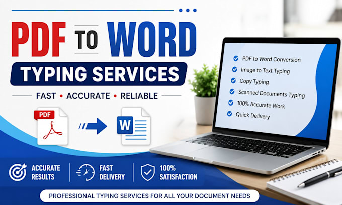 manually convert PDF to word with accurate typing