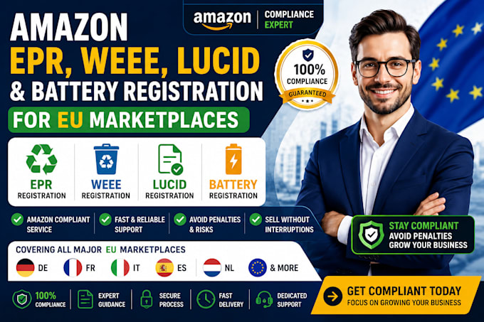 handle amazon epr weee lucid and battery registration for eu