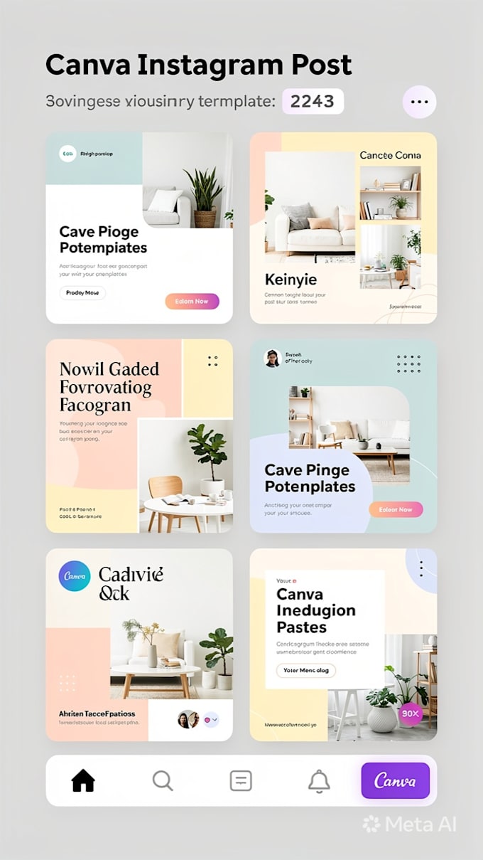 design modern canva instagram post templates