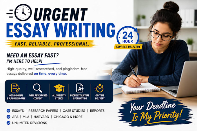 do urgent essay writing as an essay writer