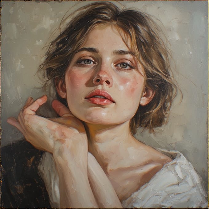 oil painting portrait and illustrations