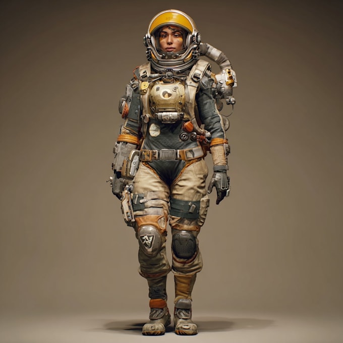 sci fi character illustration or sci fi character