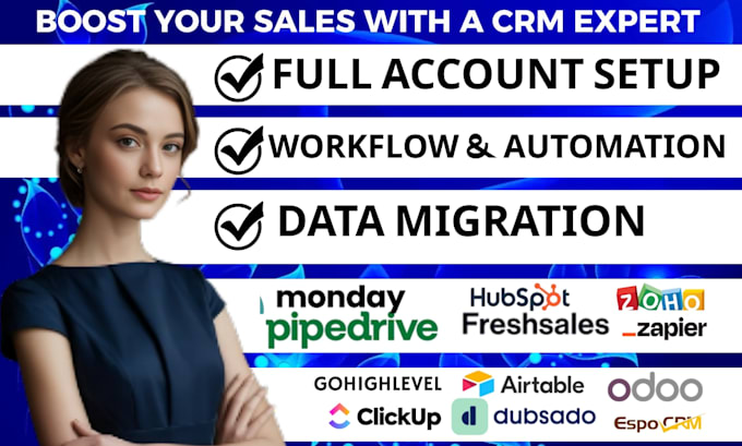 do data migration to salesforce monday hubspot  zoho pipedrive freshsales ghl