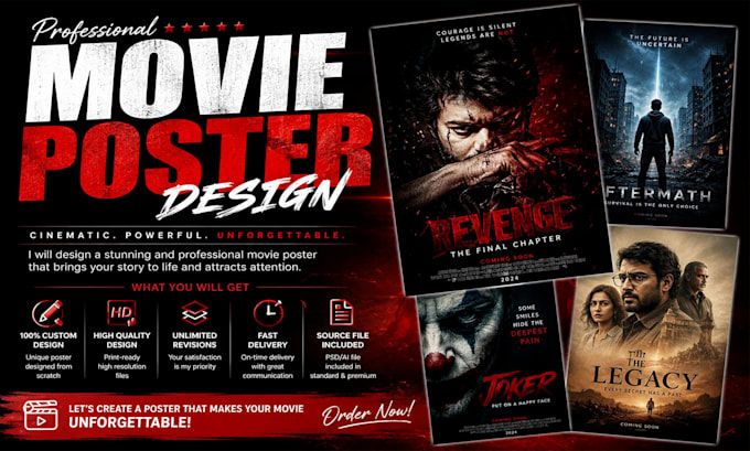 design a professional, cinematic movie poster