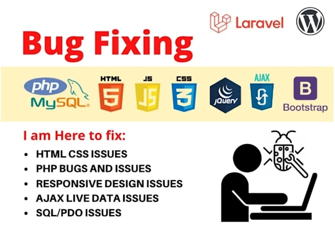 fix any html,css,javascript,shopify website bugs or errors