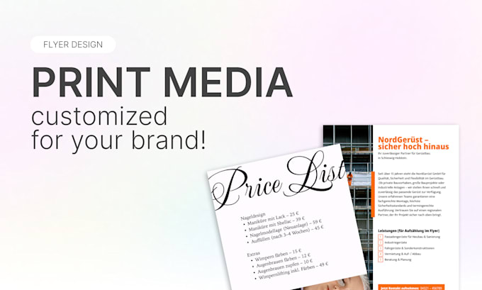 design customized flyers for your brand