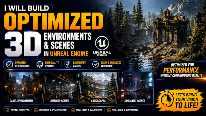 create realistic level, enviroment and lighting in unreal engine 5