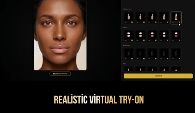 develop ai virtual try on for makeup with website
