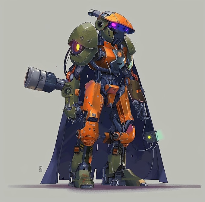 illustrate your mecha, robot and armored characters
