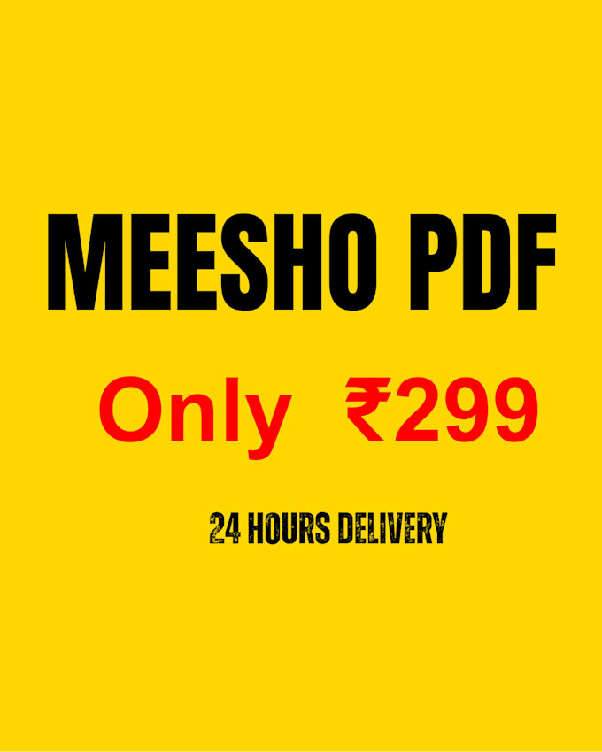 design professional meesho product catalog PDF in 24 hours