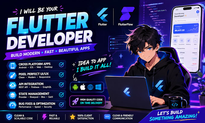 do flutterflow flutter mobile app development as flutter developer