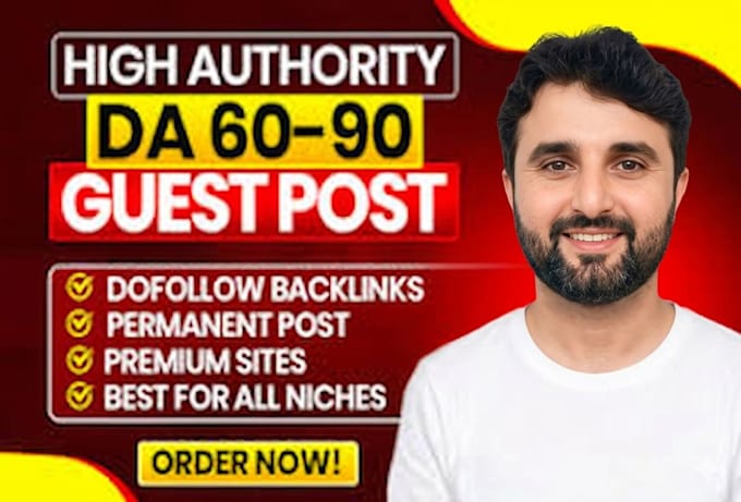build premium backlinks vis high da guest post