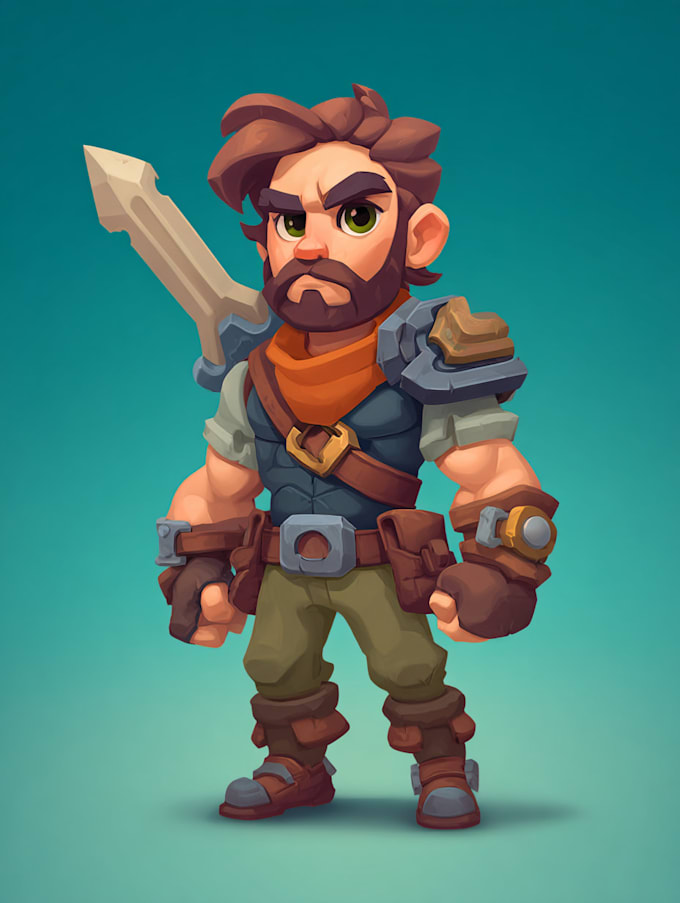draw 2d game character or 2d game character