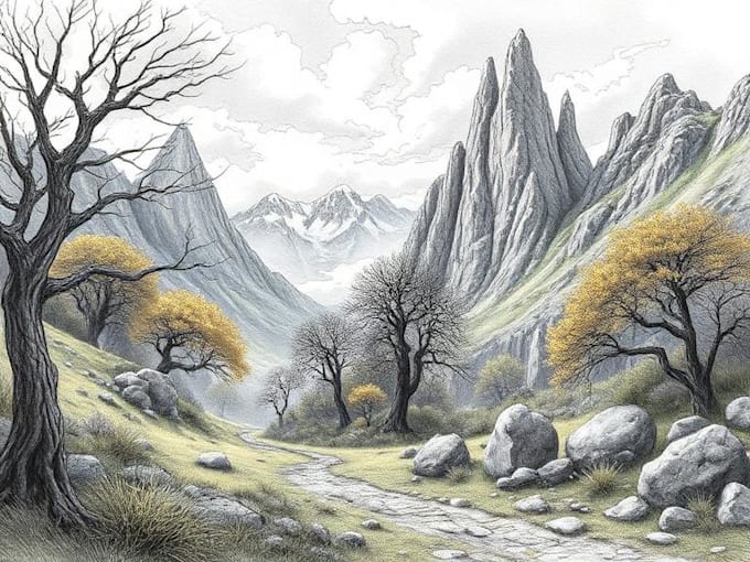 design amazing fantasy landscape