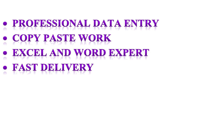 do data entry copy paste and typing