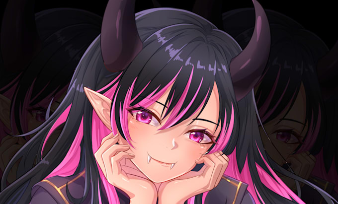 draw anime art and illustration for profile picture or pfp vtuber oc fanart